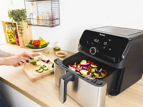 Frytkownica beztłuszczowa TEFAL EY855D10 Easy Fry Mega, 7,5 L, 8 automatycznych programów