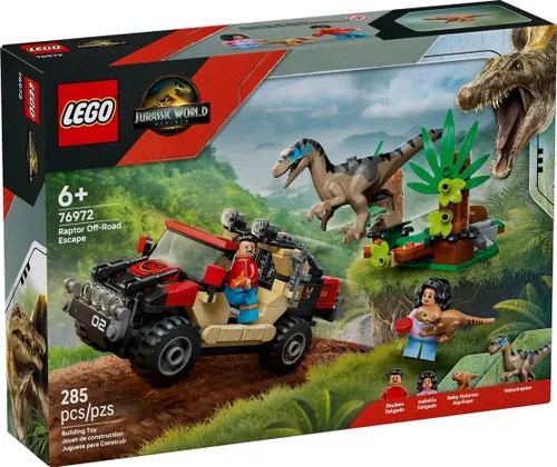 LEGO Jurassic World 76972 Ucieczka terenówką przed raptorem