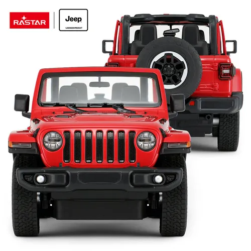 Jeep Wrangler JL R/C skala 1:14 Rastar 79400  samochód sterowany czerwony