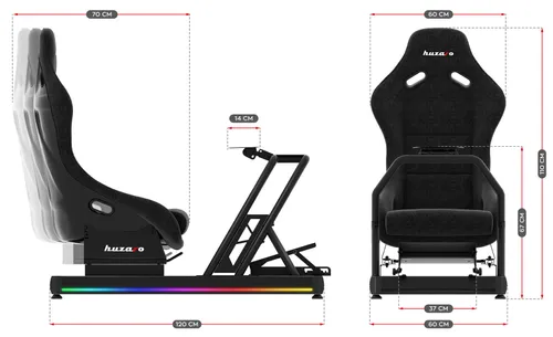 Kokpit HUZARO Speed 9.0 Czarny