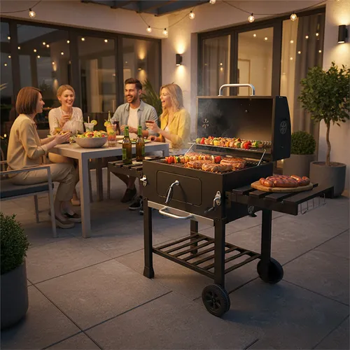 Grill węglowy VELACO VL17 Czarny