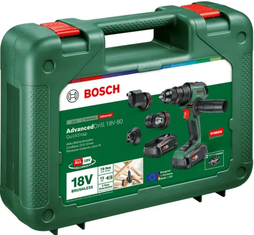 Wiertarko-wkrętarka BOSCH AdvancedDrill 18V-80 QuickSnap 06039E2004