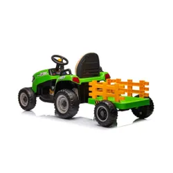Traktorek Na Akumulator Dla Dziecka Bbh-030 Z Przyczepką Pilot Światła LED