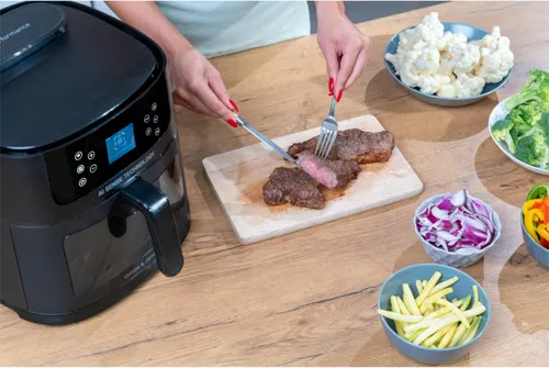 Air Fryer Frytkownica beztłuszczowa AI GÖTZE & JENSEN AF850T by Setti+ WiFi rozpoznawanie potraw i gotowanie na parze