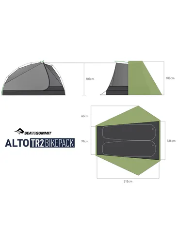 Dwuosobowy namiot rowerowy Sea To Summit Alto TR2 Bikepack