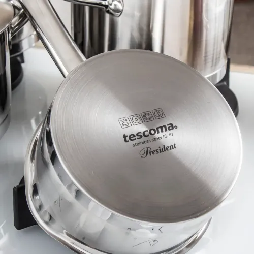 TESCOMA President niski 3 l - garnek ze stali nierdzewnej z pokrywką do odcedzania