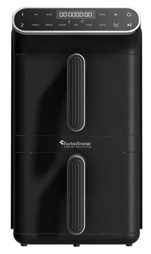 Air Fryer Frytkownica beztłuszczowa TURBOTRONIC TT-AF500D Czarny z podwójnym koszem