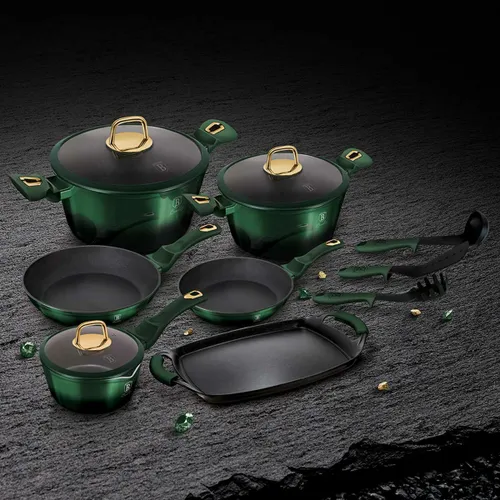 Zestaw garnków BERLINGER HAUS Emerald Collection BH/6066 (12 elementów)
