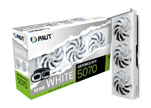 Karta graficzna Palit GeForce RTX 5070 White OC 12GB GDDR7 192bit DLSS 4