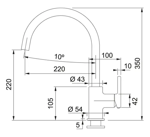 Bateria FRANKE Lina XL 115.0626.024 Biały polarny