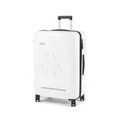 Большой жесткий чемодан National Geographic Large Trolley N205HA.71.01 White