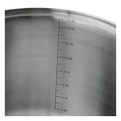 Garnek wysoki ze stali nierdzewnej z pokrywką Starke Pro Barcelo 15 l