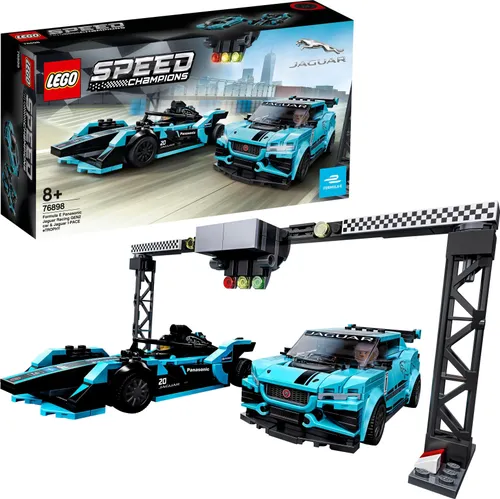 Конструктор Lego Speed Champions Formula E Panasonic Jaguar Racing GEN2 car и Jaguar I-PACE Etrophy (76898)