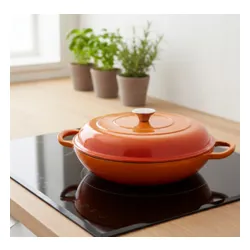 Garnek żeliwny HAGE DN30 3L Pomarańczowy