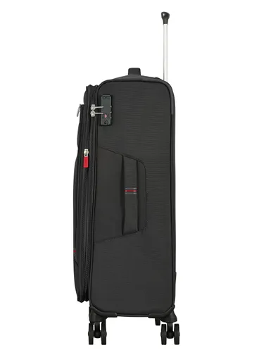 Walizka średnia American Tourister Crosstrack - grey/red