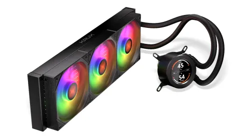 Chłodzenie Krux HydroGlance 360 ARGB LCD Czarny