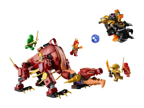 LEGO Ninjago 71793 lav ejderhası ateş dalgasına dönüşüyor