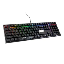 Klawiatura mechaniczna Ducky One 2 Backlit PBT RGB - Cherry MX Speed Silver - czarny