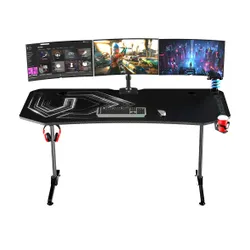 Biurko Ultradesk FRAG XXL 160cm Czarny