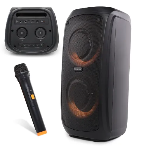 Power Audio Opticum Sound X11 Party Box 40W Bluetooth Radio FM Czarny