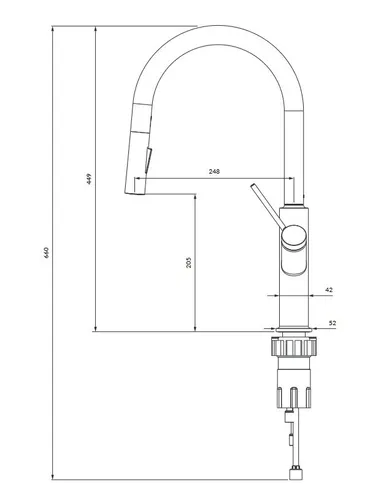 Bateria OMNIRES Bend BE6455BSB Mosiądz szczotkowany