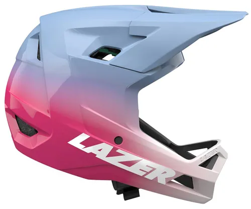 Kask rowerowy LAZER Chase KinetiCore Niebiesko-różowy Full Face (rozmiar S)