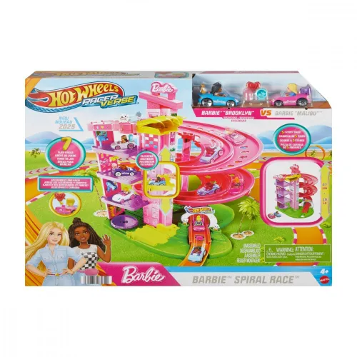 Hot Wheels Tor wyścigowy Racer Verse Barbie Spiral Race