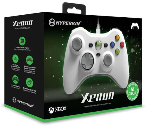 Геймпад Hyperkin Xenon Pad для Xbox, ПК-проводной-белый