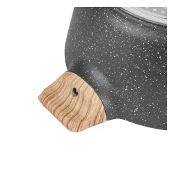 Garnek granitowy typu stone z pokrywką Konighoffer Fegato 6,2 l