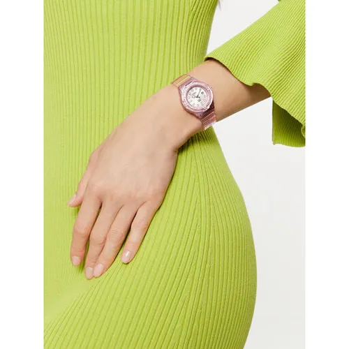 Ceas Casio Lady Translucent LRW-200HS-4EVEF roz