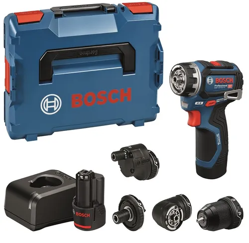 Wiertarko-wkrętarka BOSCH Professional GSR 12V-32 FC 06019N7101 + ładowarka + zestaw akumulatorów