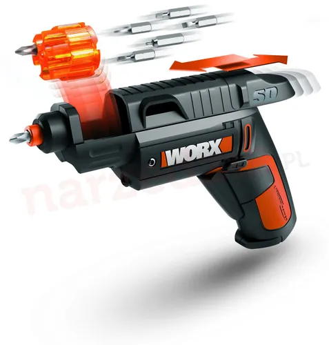 Аккумуляторная отвертка с запасным магазином Worx WX254. 7