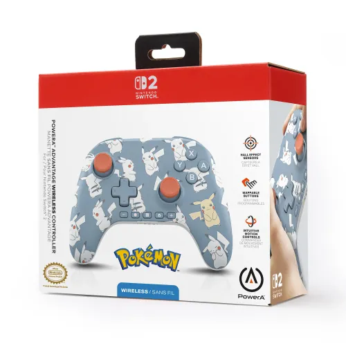 Pad PowerA Advantage Wireless Controller Pokemon Pikachu Moments do Nintendo Switch 2, Bezprzewodowy
