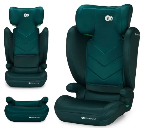 Fotelik samochodowy KINDERKRAFT I-Spark I-Size 2w1 100-150 cm (9-36 kg) Zielony