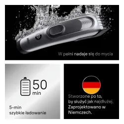 Maszynka do włosów Braun HC7590 50min