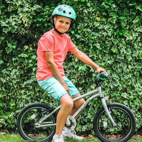 Kask rowerowy dziecięcy Hornit Llama turquoise/white