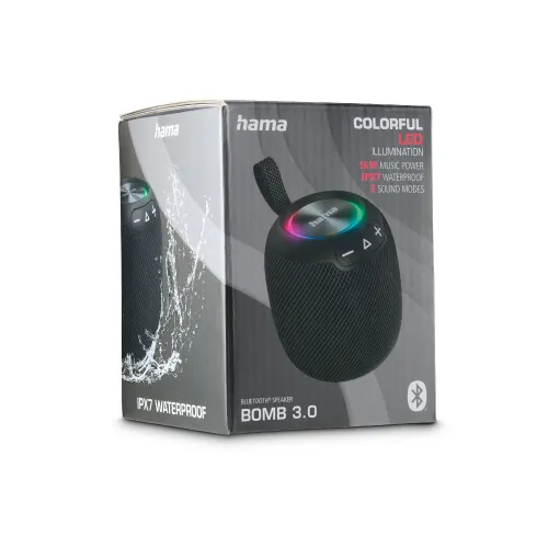 Głośnik Bluetooth Hama Bomb 3.0 16W Czarny