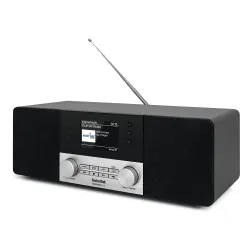 Radioodbiornik TechniSat DigitRadio 4 IR Radio FM DAB+ Internetowe Bluetooth Czarno-srebrny