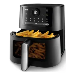 Air Fryer Frytkownica beztłuszczowa BRAUN MultiFry 5 HF5075IBK 6l z okienkiem do obserwacji postępów gotowania