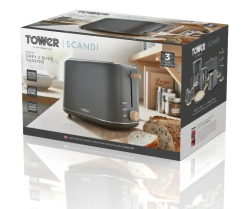 Toster Tower Scandi T20027G Rozmrażanie 800W