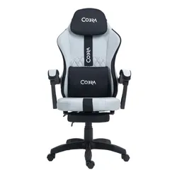 Fotel COBRA Player 5.0 CRF55GR Szary + podnóżek