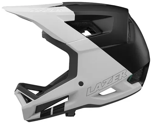 Kask rowerowy LAZER Cage KinetiCore Biało-czarny mat Full Face (rozmiar XL)