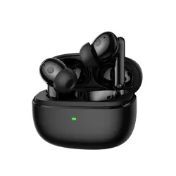 Słuchawki bezprzewodowe z mikrofonem Hator Hyperpunk Truepods Hybrid ANC HTA431 Dokanałowe Czarny