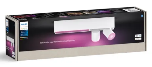 Oświetlenie punktowe Philips Hue White and Color Ambiance Centris 2 Biały