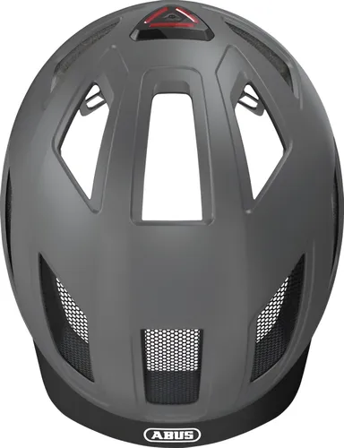 Kask rowerowy ABUS Hyban 2.0 Tytanowy Miejski z lampką (rozmiar XL)