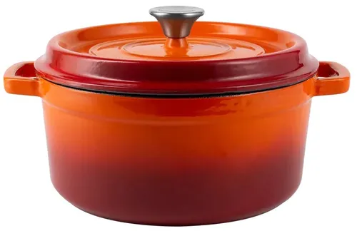 Garnek żeliwny VINTAGE CUISINE VC2P2619BL20CP Pomarańczowy 26 cm