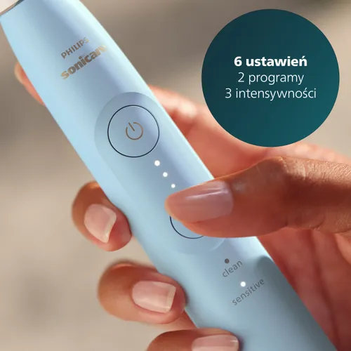 Szczoteczka soniczna PHILIPS Sonicare 6100 HX7406/01 Niebieski