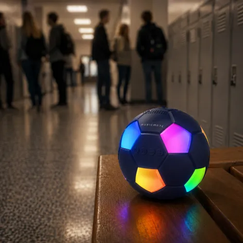 Głośnik Bluetooth Musicmate MM-SB40-N FootballWave LED 5W Niebieski