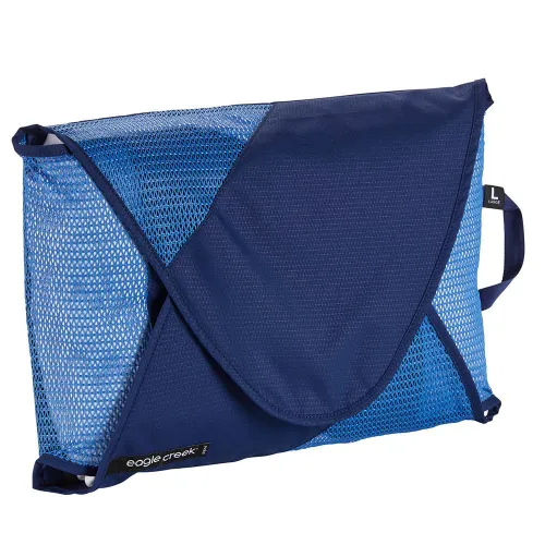 Pokrowiec Eagle Creek Pack-It Reveal Garment Folder L - aizome blue / grey