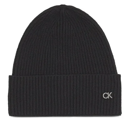 Calvin Klein Re-Lock Beanie eșarfă și pălărie Set / eșarfă K60k611331 CK Black BAX